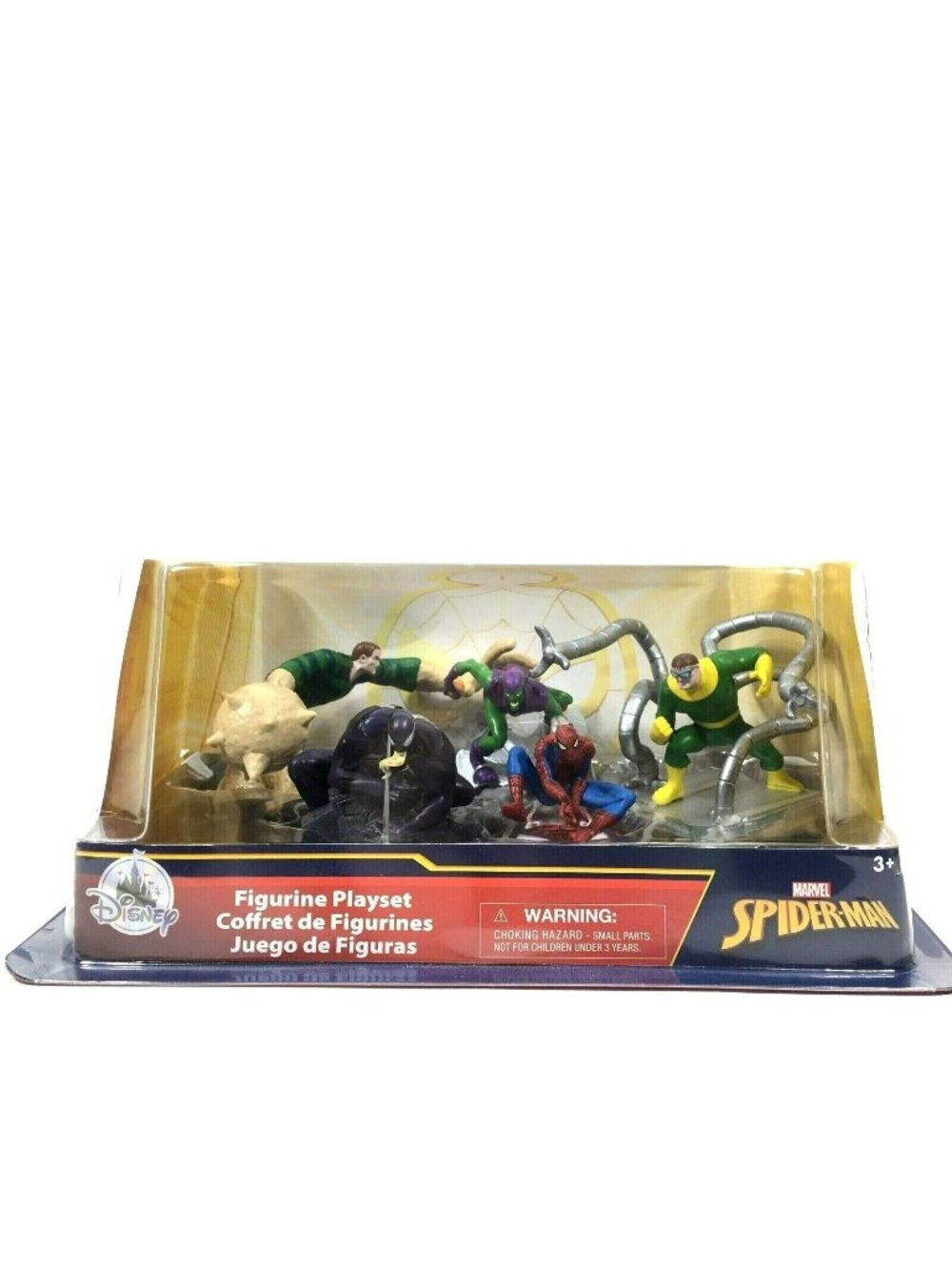 Disney Store Marvel Spiderman Figurine Playset 5 Character Figures